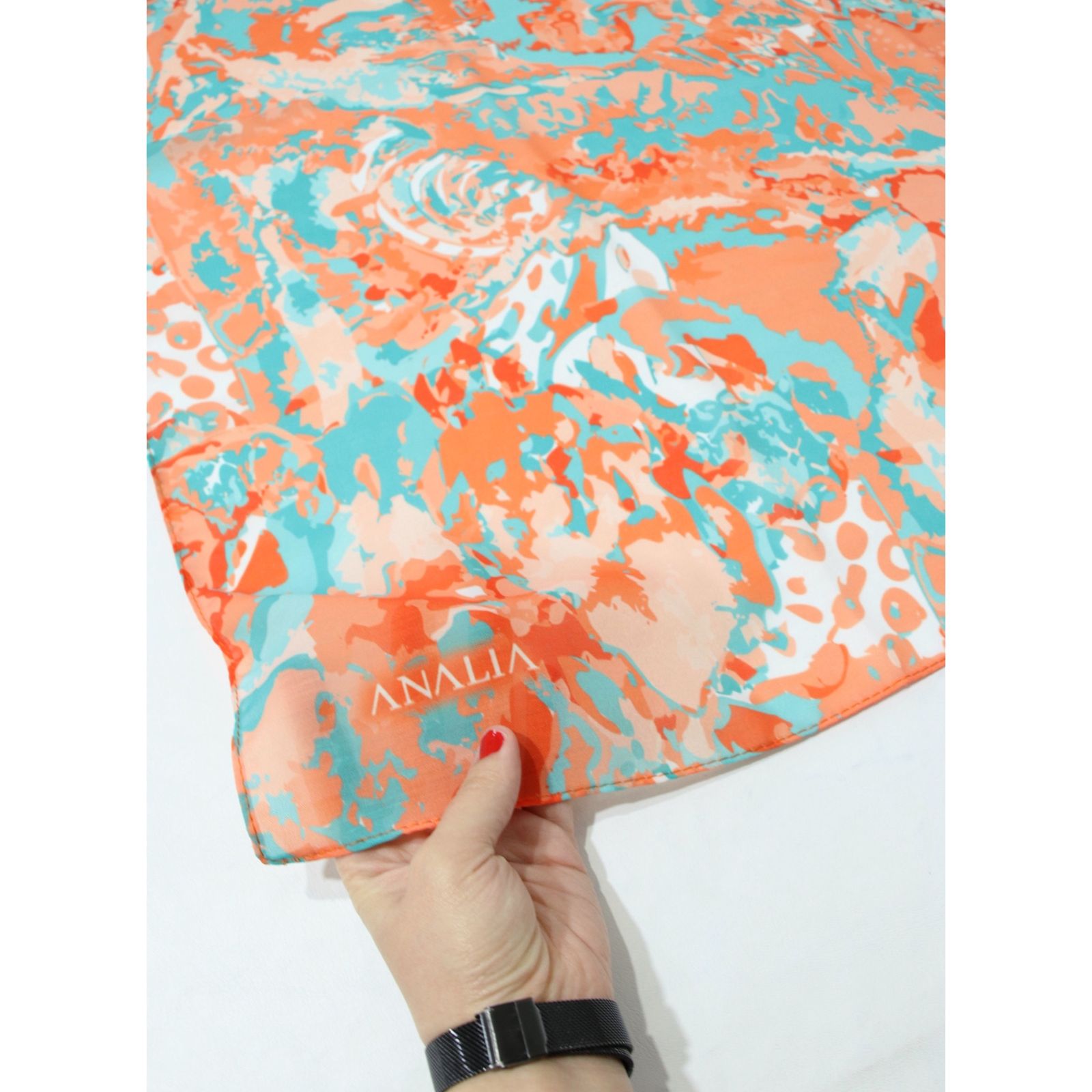 شال زنانه مدل تابستانه آبرنگی ساده کد a-3082 -  - 10