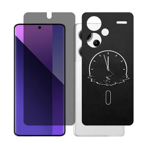 Glass Together model privacy Screen Protector Suitable for Xiaomi Redmi Note 13 Pro Plus Mobile Phone with Back cover sticker