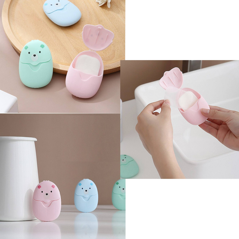 صابون کاغدی مدل Bear وزن 27 گرم بسته 50 عددی صابون کاغدی مدل Bear وزن 27 گرم بسته 50 عددی