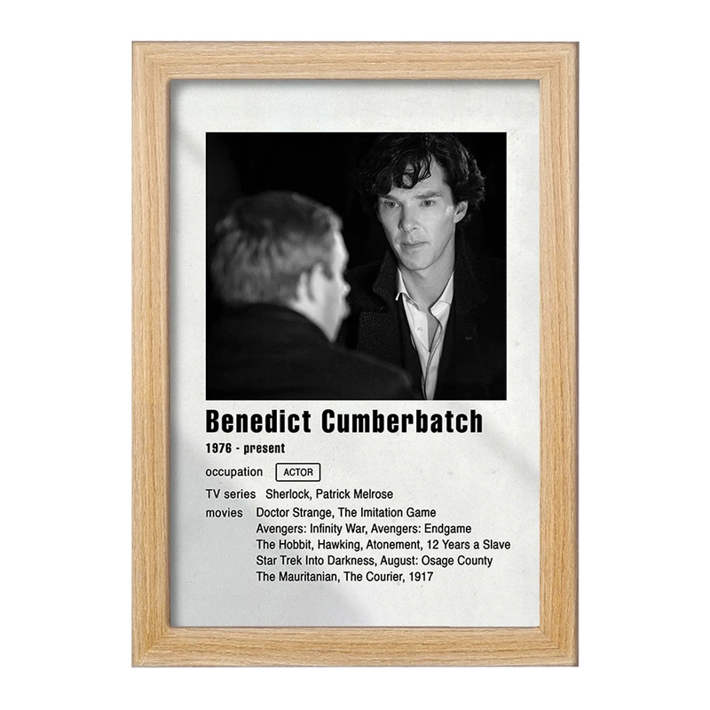 تابلو خندالو مدل بندیکت کامبربچ (Benedict CumberBatch) کد F11204