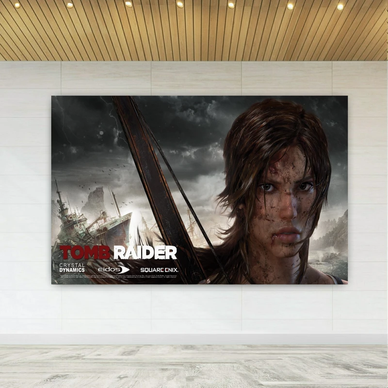 تابلو بوم طرح گیم Tomb raider مدل SDB1652