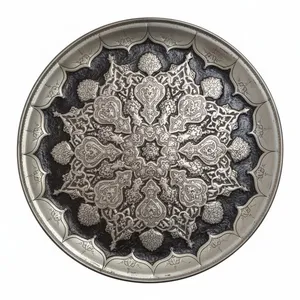 سینی قلمزنی مسی طرح سنتی مدل ریتون