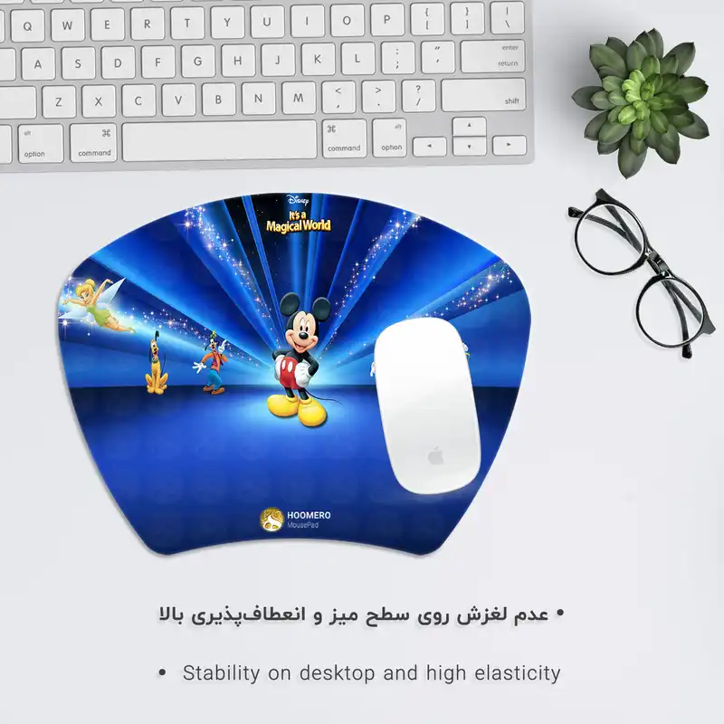 ماوس پد هومرو مدل MC168 طرح میکی موس