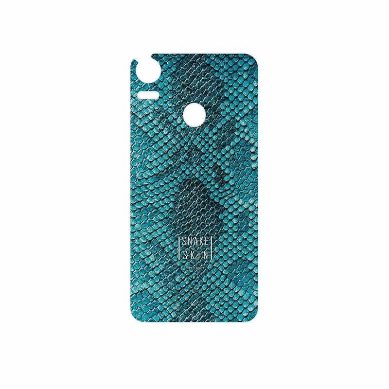 برچسب پوششی ماهوت مدل Blue Snake Skin مناسب برای گوشی موبایل اچ تی سی Desire 10 Pro