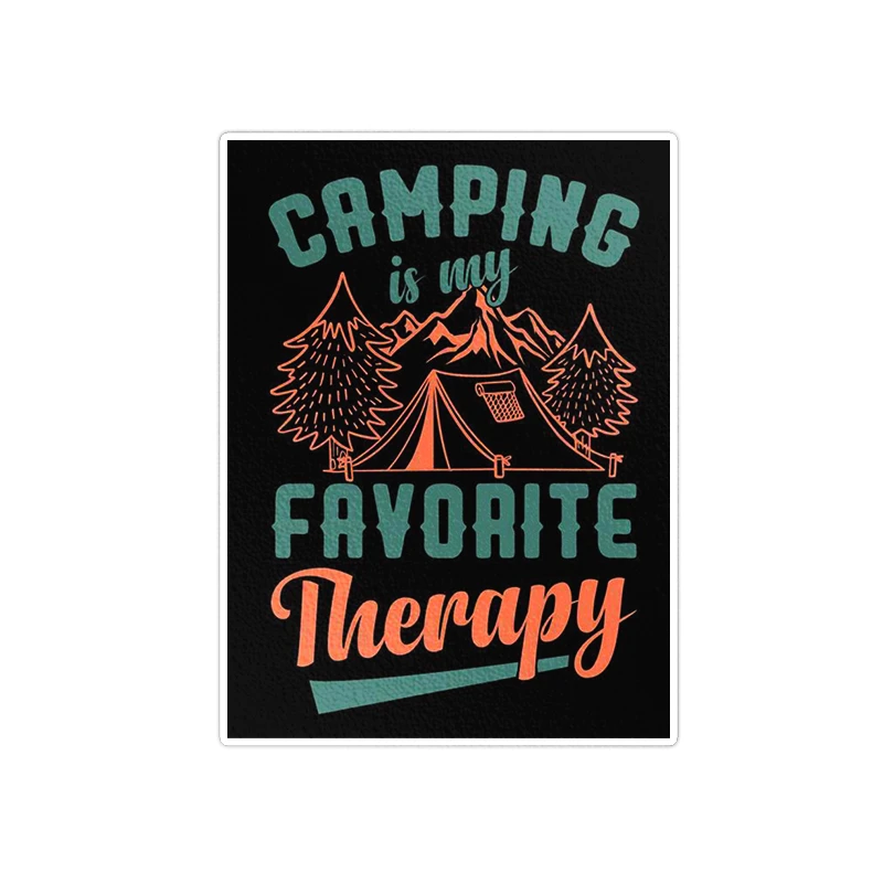     استیکر لپ تاپ ویندی دیزاین طرح camping مدل 1459