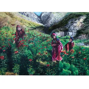 تابلو نقاشی رنگ روغن طرح عشایر