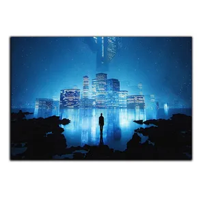 تابلو شاسی بکلیت طرح منظره شهر در شب مدل SH-S5470