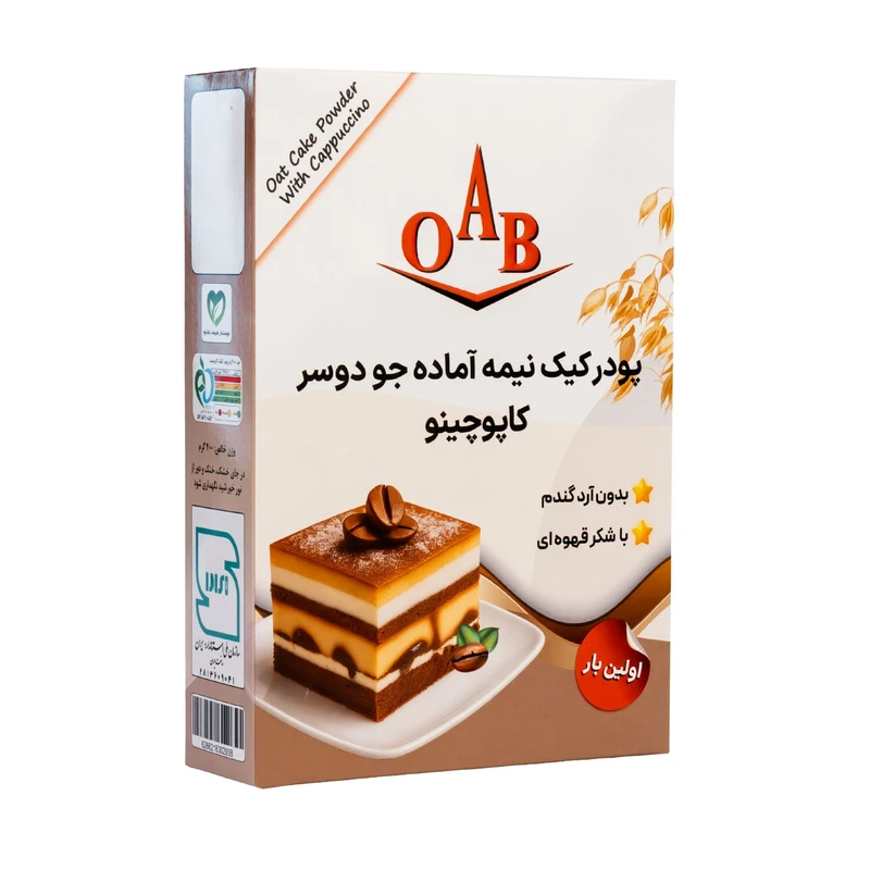 پودر کیک جو دوسر کاپوچینو اُ آ ب - 400 گرم