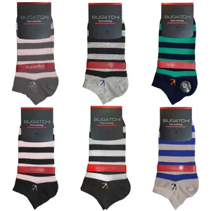جوراب ساق کوتاه بوگاچی مدل اسپرت نانو پنبه ای کد 4069 بسته 6 عددی
