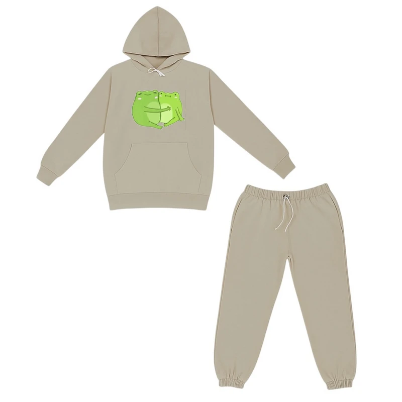 ست هودی و شلوار راحتی بچگانه مدل قورباغه عاشق 