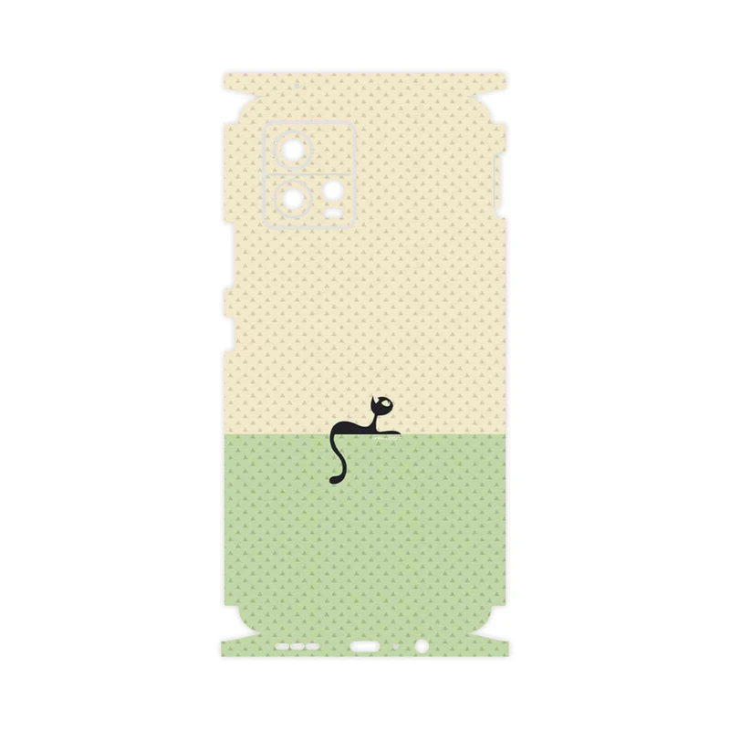 برچسب پوششی ماهوت مدل Minimal Internet Cat Icon-FullSkin مناسب برای گوشی موبایل موتورولا Moto G72