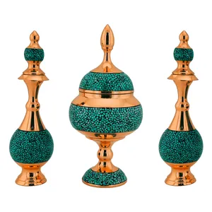 ست 3 تکه تنگ و شکلات خوری فیروزه حامد کریمی طرح صراحی مدل hf156