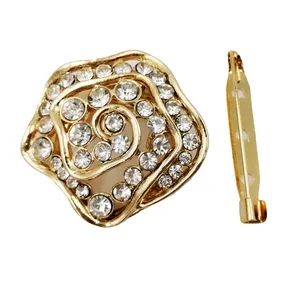 ست گیره روسری و سنجاق سینه زنانه مدل گل کد ja300