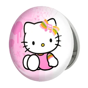 آینه جیبی خندالو طرح هلو کیتی مدل تاشو کد 24744 