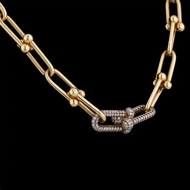 گردنبند طلا 18 عیار زنانه صلاحی گلد مدل 14496