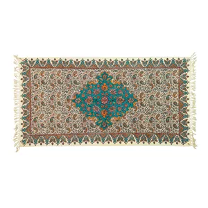 رومیزی قلمکار زابلیان مدل ترنج طرح گینورا کد 120p60