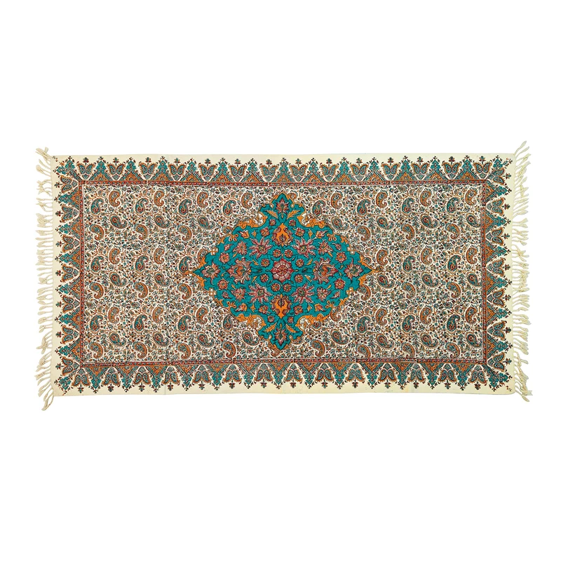 رومیزی قلمکار زابلیان مدل ترنج طرح گینورا کد 120p60