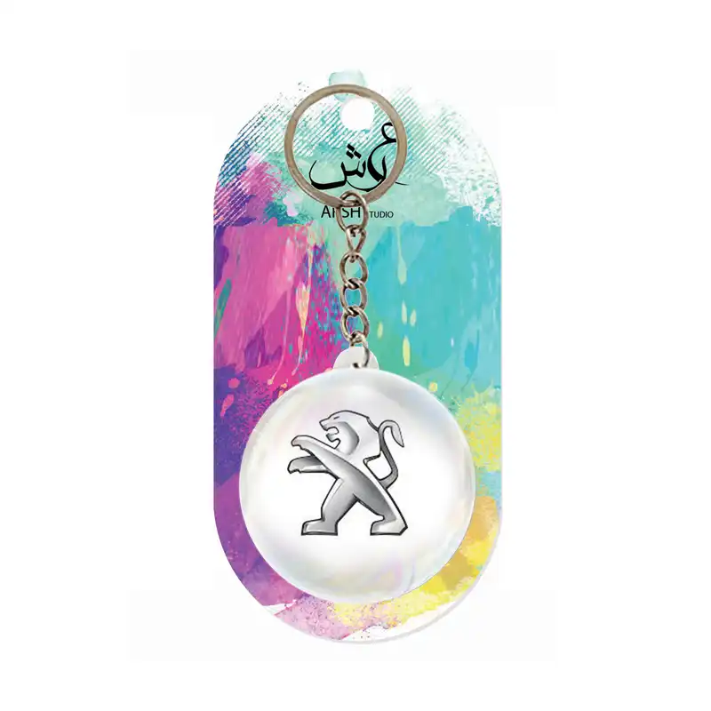 جاکلیدی عرش مدل لوگو ماشین پژو Peugeot کد Asj3464