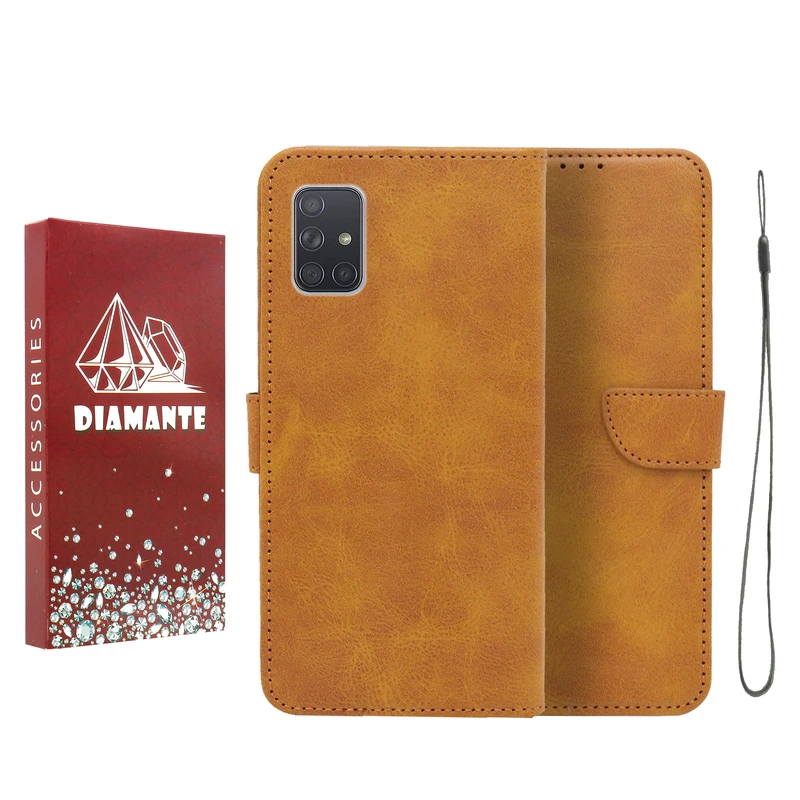 کیف کلاسوری دیامانته مدل Bandaviz Rd مناسب برای گوشی موبایل سامسونگ Galaxy A71 4G / 5G به همراه بند آویز