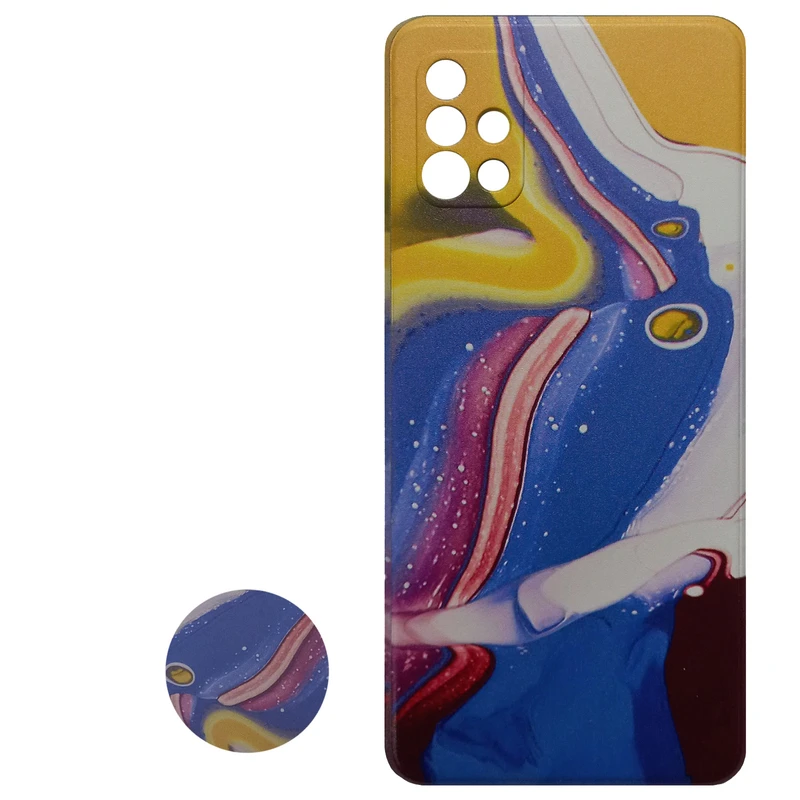 کاور مدل S0686 مناسب برای گوشی موبایل سامسونگ Galaxy A51 به همراه پاپ سوکت 