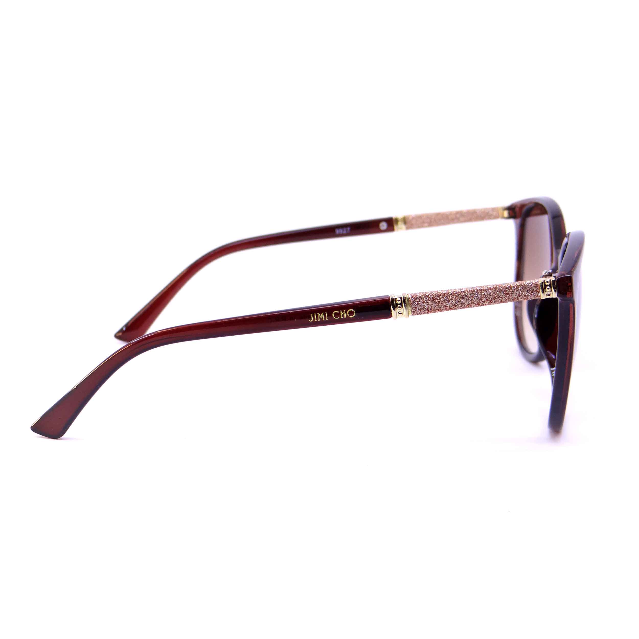 عینک آفتابی زنانه جیمی چو مدل 9927 رنگ قهوه ای -  - 3