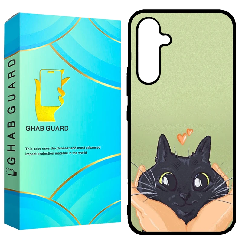 کاور قاب گارد طرح گربه مدل GCHPA54 مناسب برای گوشی موبایل سامسونگ  Galaxy A54 5G