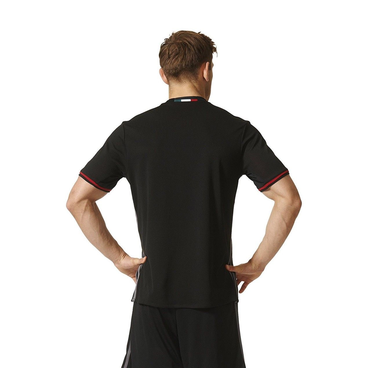 تی شرت ورزشی آستین کوتاه مردانه AC Milan Home Replica - آدیداس - مشکي و قرمز - 5