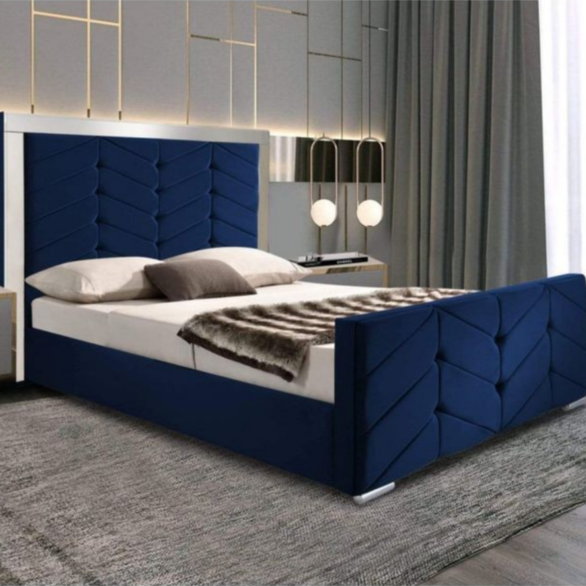 تخت خواب دونفره مدل بردبار سایز 140×200 سانتی متر