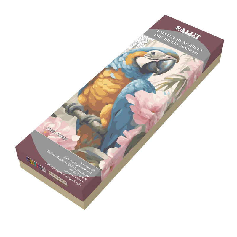 بسته رنگ آمیزی سالوت مدل آکرولیک کد 030805 مجموعه 18 عددی