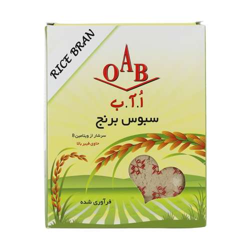 سبوس برنج اُ آ ب مقدار 200 گرم