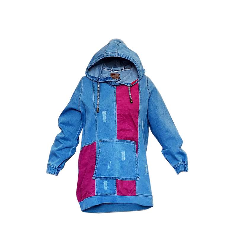 هودی زنانه مدل جین 0016