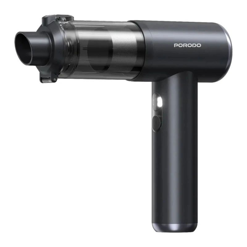 دمنده و مکنده شارژی پرودو مدل Tornado Pro PDM8DGY با موتور براش‌لس 90,000 دور در دقیقه، مکش 22,000 پاسکال، توان 140 وات، سه سطح تنظیم قدرت و باتری 8000 میلی‌آمپرساعت