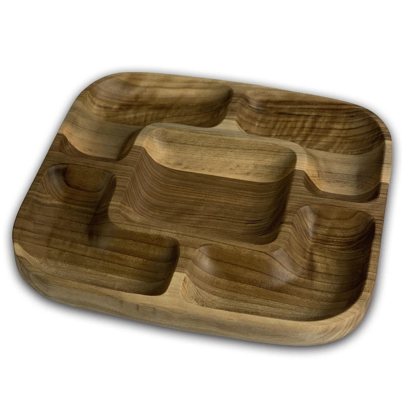 اردو خوری چوبی برگ نما مدل 001