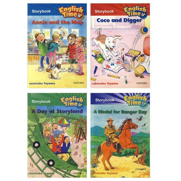 کتاب Story books 1-2-3-4 English Time اثر جمعی از نویسندگان انتشارات oxford چهار جلدی