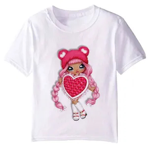 تی شرت آستین کوتاه دخترانه مدل دختر F27