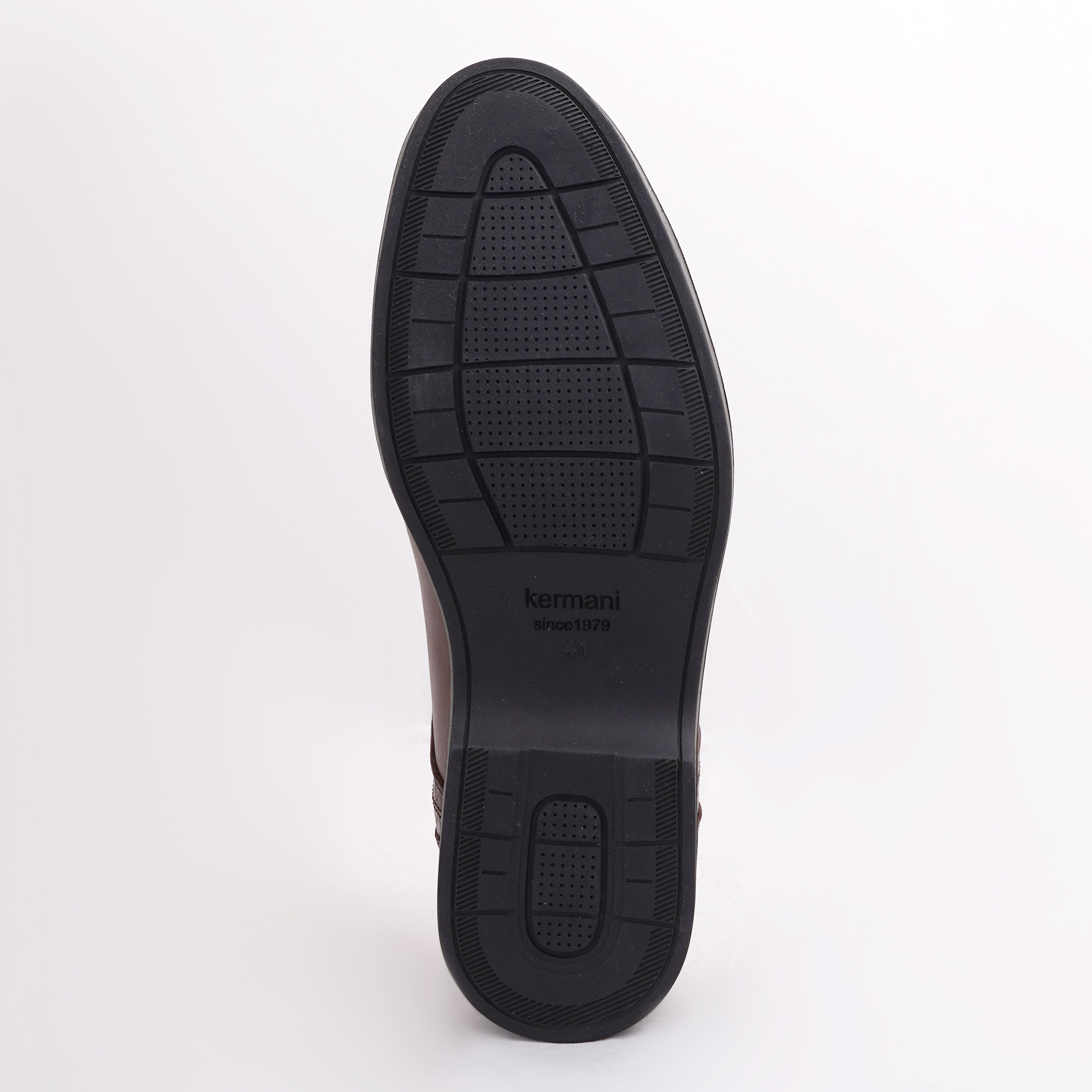 کفش مردانه کرمانی مدل چرم طبیعی دستدوز طبی کد 1075 رنگ قهوه ای -  - 4