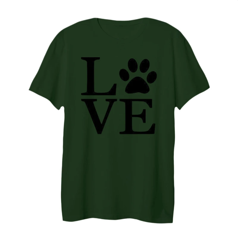 تی شرت لانگ آستین کوتاه زنانه مدل لاو رد پا