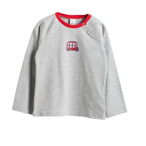 تی شرت آستین بلند پسرانه ال سی وایکیکی مدل يقه گرد