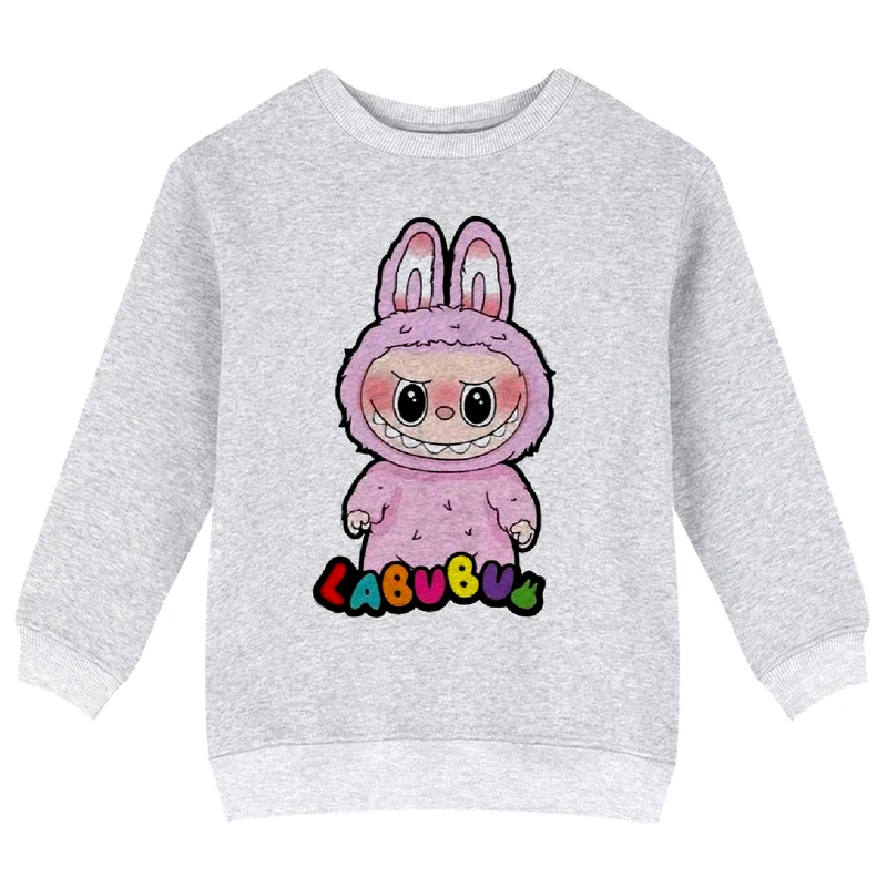 سویشرت دخترانه مدل X19 طرح LABUBU