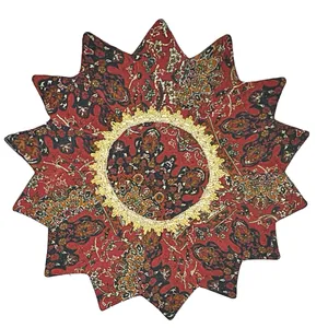 رومیزی ترمه مدل چهل تکه نسترن کد D68