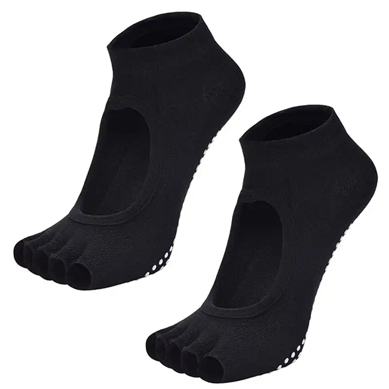 جوراب پیلاتس مدل کف ژله ای کد 7923651