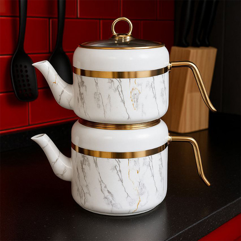 ست کتری و قوری مدل So-7202  گنجایش کتری 2.5 لیتر  گنجایش قوری 1.5 لیتر