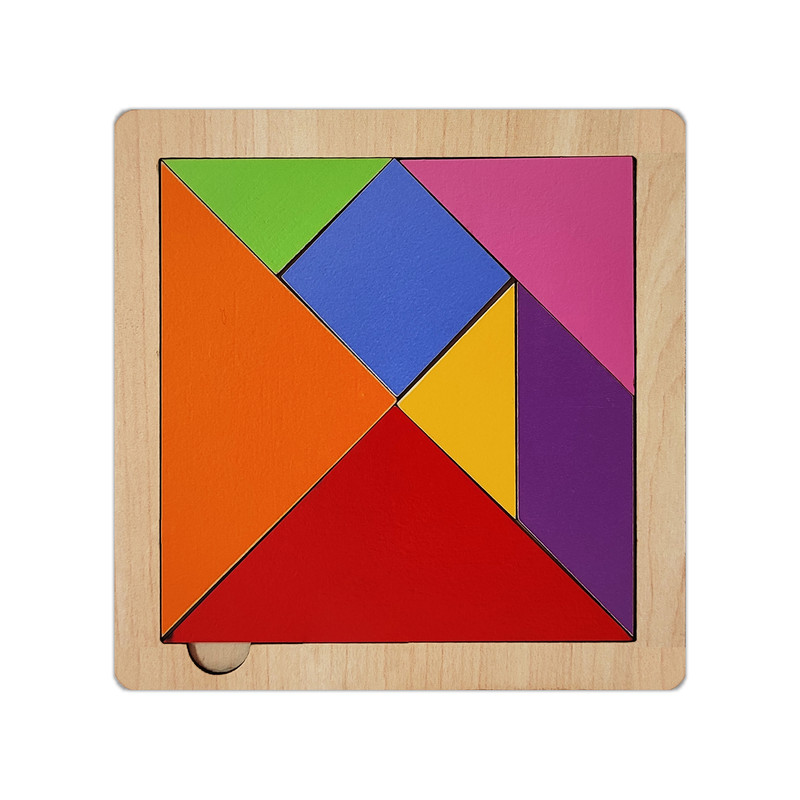 پازل آموزشی طرح تانگرام مدل فروردین بسته 2 عددی