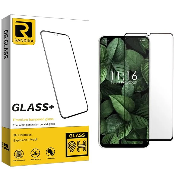 محافظ صفحه نمایش شیشه ای راندیکا مدل RK مناسب برای گوشی موبایل جی پلاس Q20s