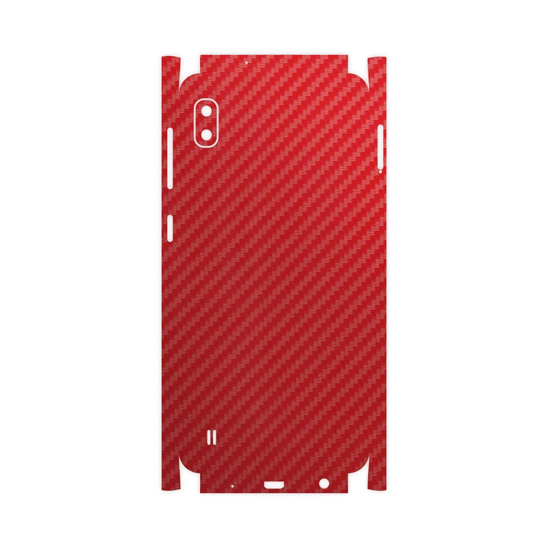 برچسب پوششی ماهوت مدل Red-Fiber-FullSkin مناسب برای گوشی موبایل سامسونگ Galaxy A10