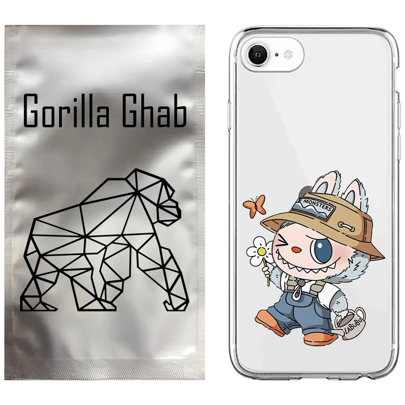 کاور گوریلا قاب مدل CLG کد 111 طرح لبوبو مناسب برای گوشی موبایل اپل iPhone 7 / 8 / SE 2022