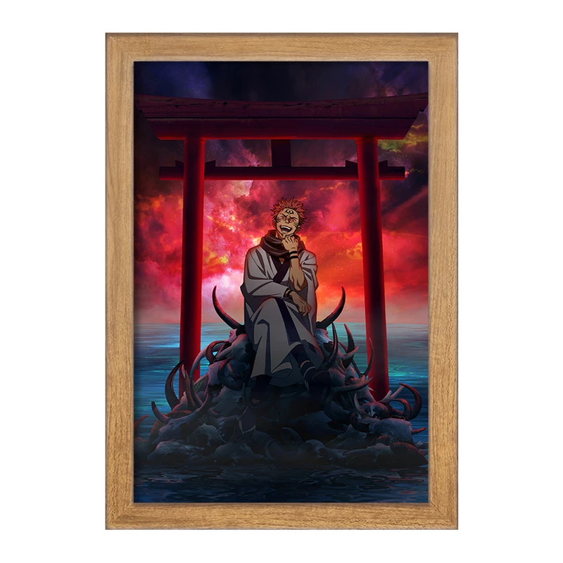 تابلو خندالو مدل انیمه جوجوتسو کایزن کد F827