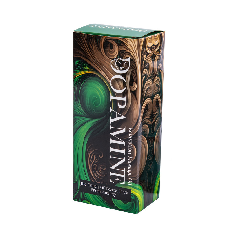 روغن ماساژ مدل ریلکسیشن دوپامین حجم 350 میلی‌لیتر، با رایحه طبیعی، مرطوب‌کننده، ضد خشکی، مناسب برای انواع پوست، بدون سولفات و بدون تست حیوانی