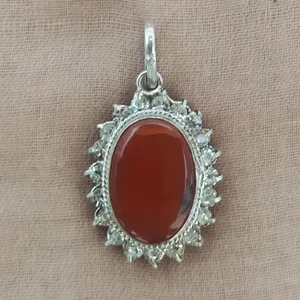 آویز گردنبند نقره زنانه سلین کالا مدل عقیق کد ce-new110