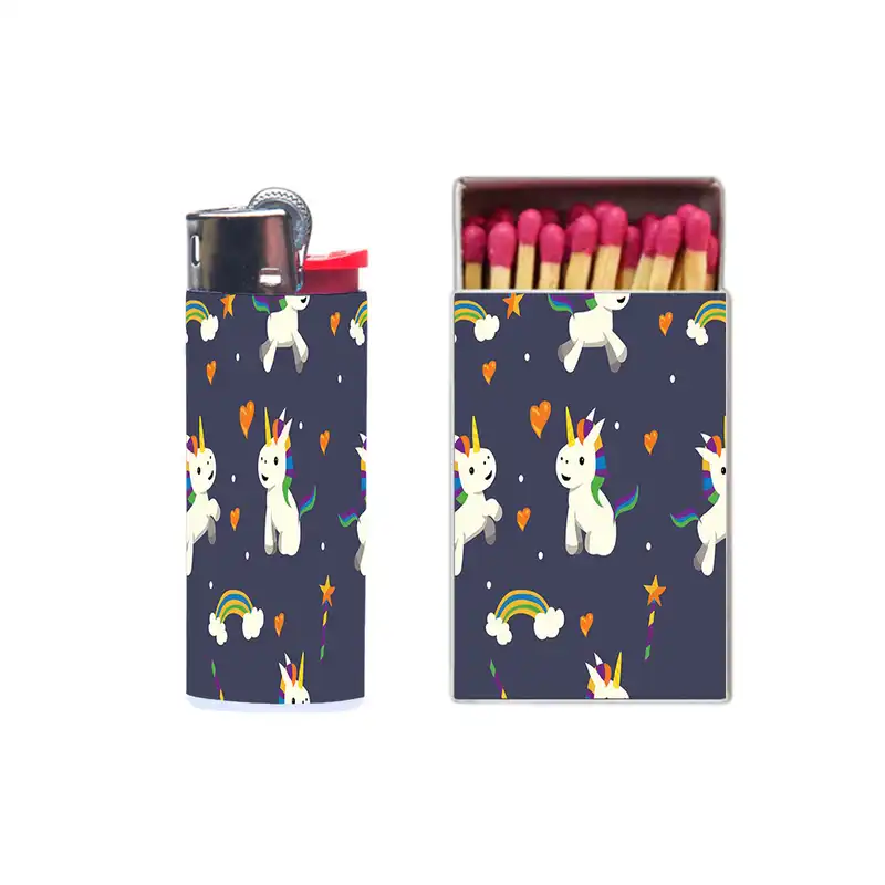 فندک مدل یونیکورن کد 374 به همراه کبریت